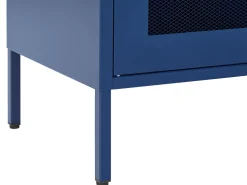 Aparador Com 2 Portas Em Metal Azul Marinho Wakatipu