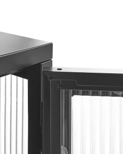 Aparador Com 3 Portas Em Metal Preto Devon