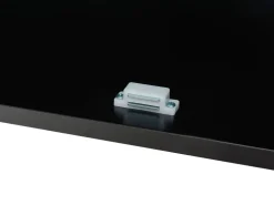 Aparador Com 2 Portas Em Madeira Clara E Preto Alaska