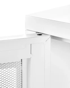 Aparador Com 2 Portas Em Metal Branco Morley