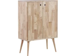 Aparador Com 2 Portas Em Madeira Clara De Seringueira Chandler