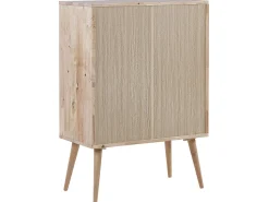 Aparador Com 2 Portas Em Madeira Clara De Seringueira Chandler
