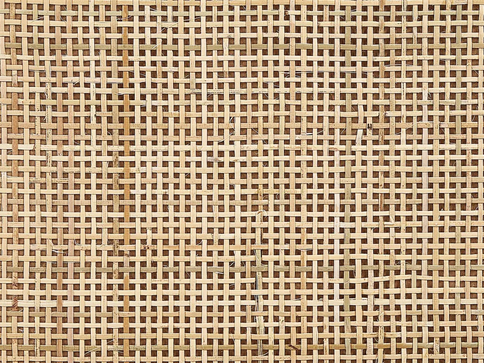 Aparador Com 3 Portas Em Rattan Castanho Claro Perote