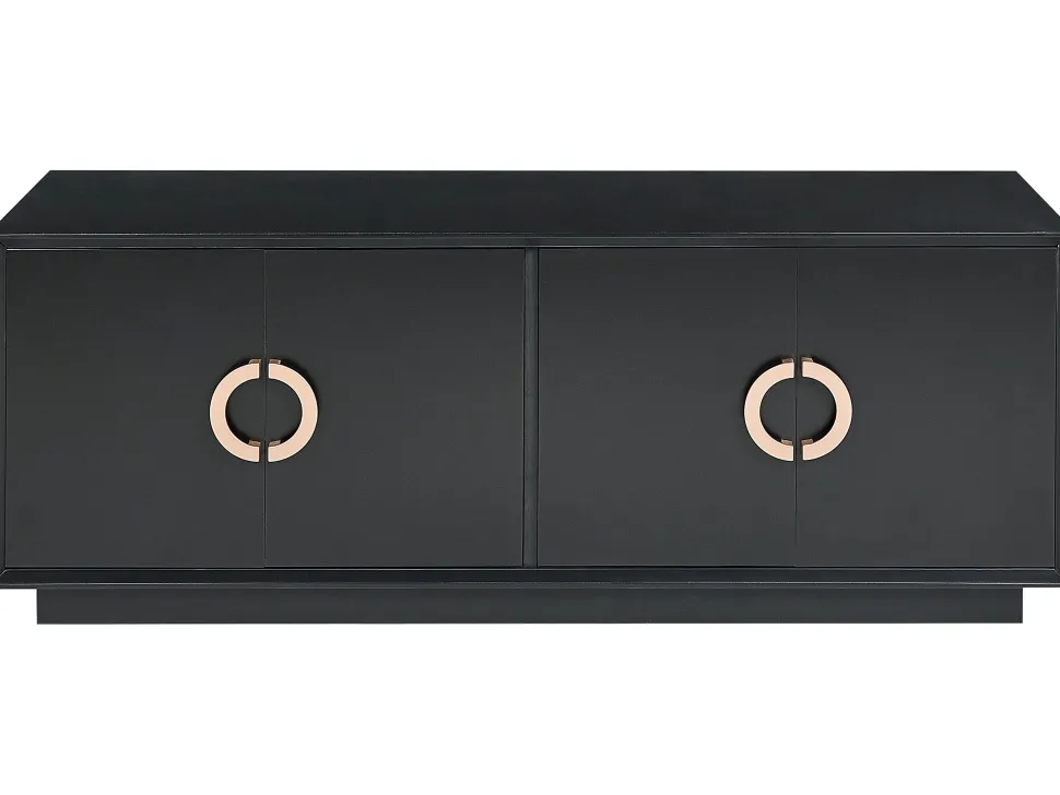 Aparador Com 4 Portas Preto Oxnard