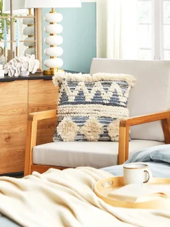 Aparador Com 4 Portas Preto E Cor De Madeira Clara Arkley