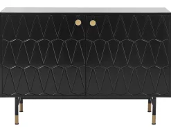 Aparador Com 2 Portas Preto Adante