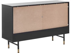 Aparador Com 2 Portas Preto Adante