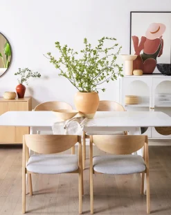 Aparador Metalico Branco Com 2 Portas De Vidro Sarre