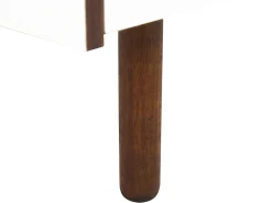 Aparadorcom 2 Gavetas E 2 Portas Branco E Cor De Madeira Escura Madera