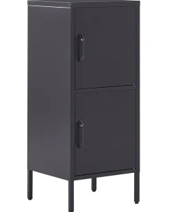 Armario Com 2 Portas De Metal Preto Huron