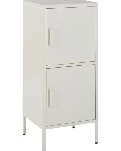 Armario Com 2 Portas De Metal Branco Huron