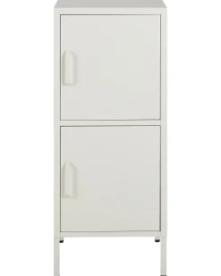 Armario Com 2 Portas De Metal Branco Huron