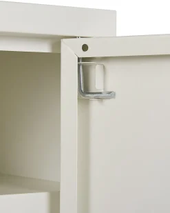 Armario Com 2 Portas De Metal Branco Huron