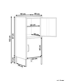 Armario Com 2 Portas De Metal Branco Huron