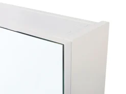 Armario De Casa De Banho Com Espelho 80 X 70 Cm Branco Navarra