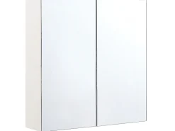 Armario De Casa De Banho Com Espelho 60 X 60 Cm Branco Navarra