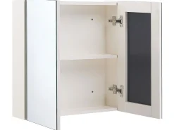 Armario De Casa De Banho Com Espelho 60 X 60 Cm Branco Navarra