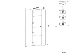 Armario De Casa De Banho Preto Mataro