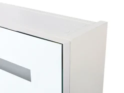 Armario De Casa De Banho Com Espelho E Led 60 X 60 Cm Branco Talagapa