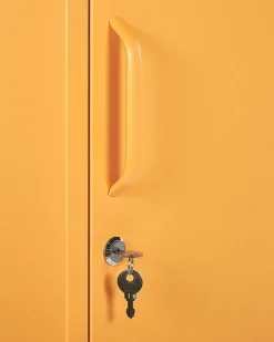 Armario De Metal Amarelo 185 Cm Frome