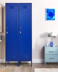 Armario De Metal Azul Marinho 185 Cm Frome