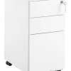Armario De Metal Branco Com 3 Gavetas Bolsena