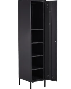 Armario De Metal Preto 185 Cm Frome