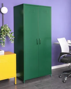 Armario De Metal Verde Com 2 Portas 171 Cm Varna