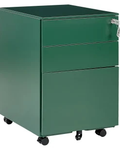 Armario De Metal Verde Com 3 Gavetas Cami