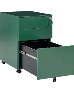 Armario De Metal Verde Com 3 Gavetas Cami