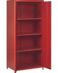 Armario De Metal Vermelho Com 2 Portas 171 Cm Varna