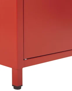 Armario De Metal Vermelho Com 2 Portas 171 Cm Varna
