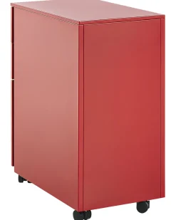 Armario De Metal Vermelho Com 3 Gavetas Bolsena