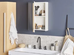 Armario De Parede Branco Com Espelho Primavera