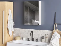 Armario De Parede Branco Com Espelho Primavera