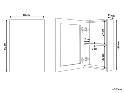 Armario De Parede Branco Com Espelho Primavera