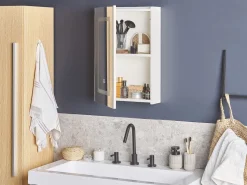 Armario De Parede Com Espelho E Luz Led 40 X 60 Cm Condor