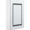 Armario De Parede Com Espelho E Luz Led 40 X 60 Cm Malaspina