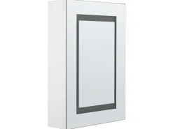 Armario De Parede Com Espelho E Luz Led 40 X 60 Cm Malaspina