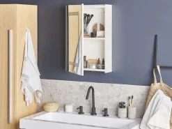 Armario De Parede Com Espelho E Luz Led 40 X 60 Cm Malaspina