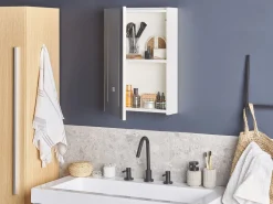 Armario De Parede Com Espelho E Iluminação Led Cameron