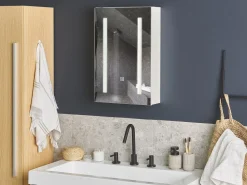 Armario De Parede Com Espelho E Iluminação Led Cameron