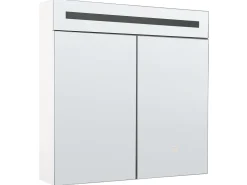 Armario De Parede Com Espelho E Luz Led 60 X 60 Cm Jaramillo