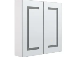 Armario De Parede Com Espelho E Luz Led 60 X 60 Cm Mazarredo