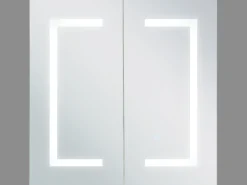 Armario De Parede Com Espelho E Luz Led 60 X 60 Cm Mazarredo