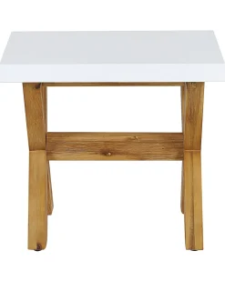 Banco De Jardim Em Fibra De Cimento Branca Olbia