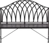 Banco De Jardim Em Metal Preto 130 Cm Milazzo