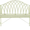 Banco De Jardim Em Metal Verde Claro 130 Cm Milazzo