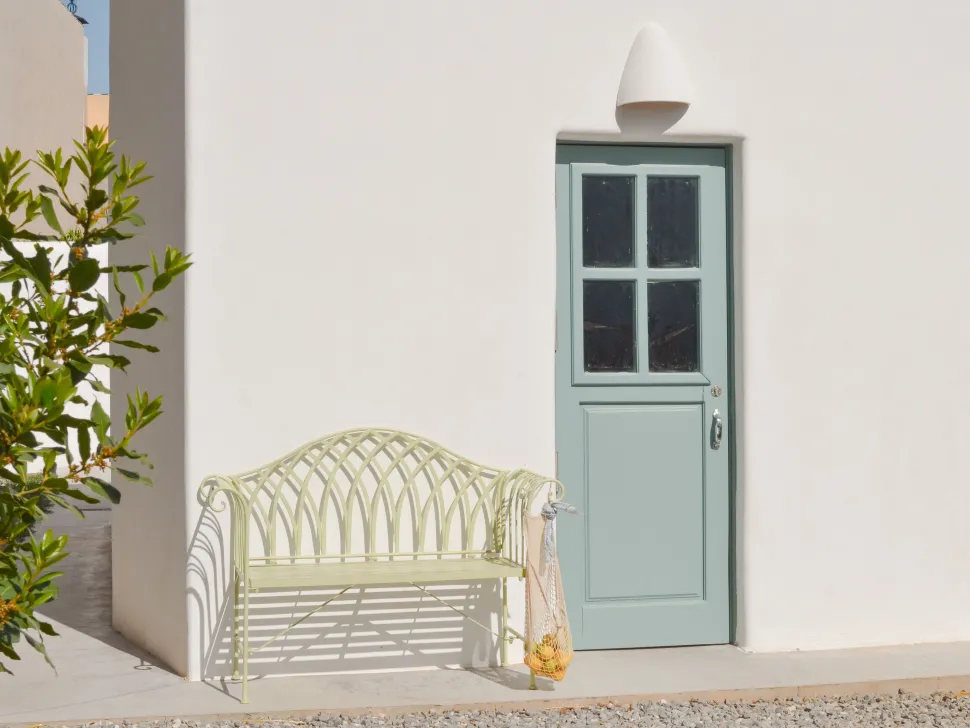 Banco De Jardim Em Metal Verde Claro 130 Cm Milazzo