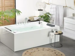 Banheira Autonoma De Hidromassagem Em Acrilico Branco 180 X 110 Cm Saona